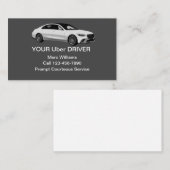 Carte de visite professionnelle pour chauffeur Ube (Devant / Derrière)