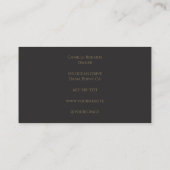 Carte de visite professionnelle pour cils en scrip (Dos)