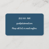 Carte de visite professionnelle pour enseignant re (Dos)