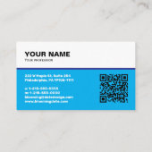 Carte de visite professionnelle pour entrepreneur (Dos)