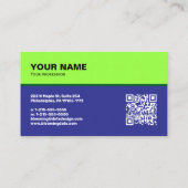 Carte de visite professionnelle pour entrepreneur (Dos)