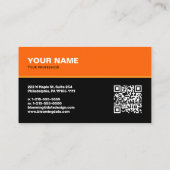 Carte de visite professionnelle pour entrepreneur (Dos)
