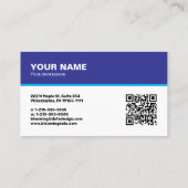 Carte de visite professionnelle pour entrepreneur (Dos)