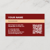 Carte de visite professionnelle pour entrepreneur (Dos)