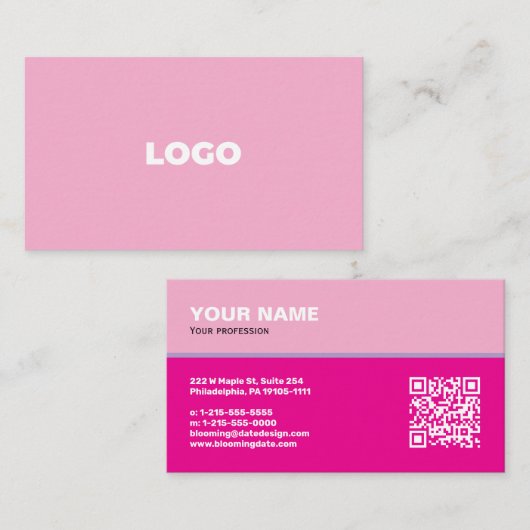 Carte de visite professionnelle pour entrepreneur (Devant / Derrière)