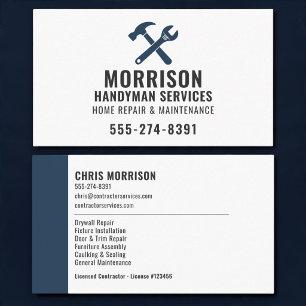 Carte de visite professionnelle pour homme à tout