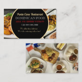 Carte de visite professionnelle pour la restaurati (Devant / Derrière)