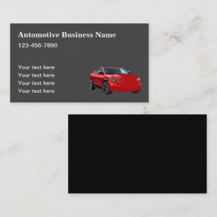 Carte de visite professionnelle pour l'automobile