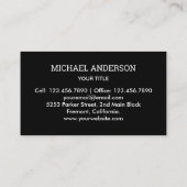 Carte de visite professionnelle pour NFC Tap | Pro (Dos)