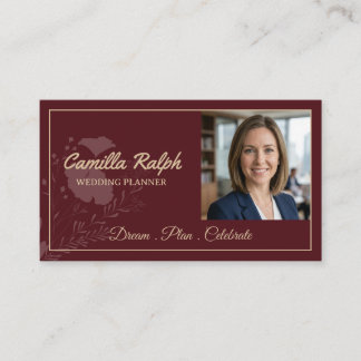 Carte de visite professionnelle pour planificateur