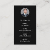 Carte de visite professionnelle pour portfolio de  (Dos)