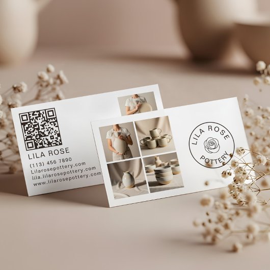 Carte de visite professionnelle pour poterie en co