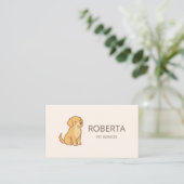 Carte de visite professionnelle pour promeneur de  (Debout devant)