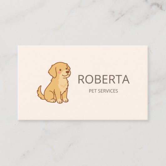 Carte de visite professionnelle pour promeneur de  (Devant)