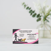 Carte de visite professionnelle pour promeneurs de (Debout devant)