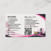 Carte de visite professionnelle pour promeneurs de (Dos)