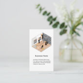 Carte de visite professionnelle pour rénovation de (Debout devant)