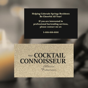 Carte de visite professionnelle pour serveur avec