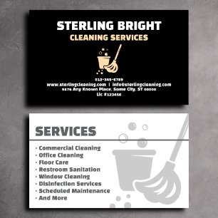 Carte de visite professionnelle pour services de n