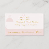 Carte de visite professionnelle pour traiteur (Devant)