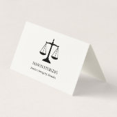 Carte de visite professionnelle Premium Justice (Dos)