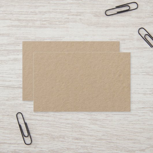Carte de visite professionnelle Premium Kraft Océa (Devant/Arrière en situation)