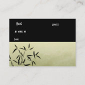 Carte de visite professionnelle profil vert asiati (Dos)