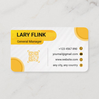 Carte de visite professionnelle QR Code