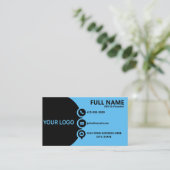 Carte de visite professionnelle QR Code Corporate (Debout devant)