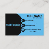 Carte de visite professionnelle QR Code Corporate (Devant)
