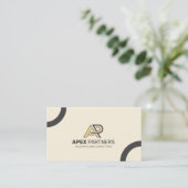 Carte de visite professionnelle QR Code Luxe en Or (Debout devant)