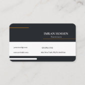 Carte de visite professionnelle QR code minimalist (Devant)