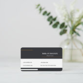 Carte de visite professionnelle QR code minimalist (Debout devant)