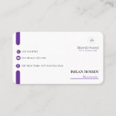 Carte de visite professionnelle qr code minimalist (Devant)