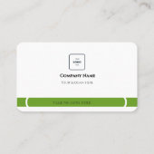 Carte de visite professionnelle QR code minimalist (Dos)