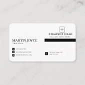 Carte de visite professionnelle QR code minimalist (Devant)