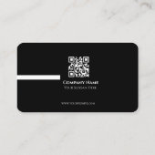Carte de visite professionnelle QR code minimalist (Dos)