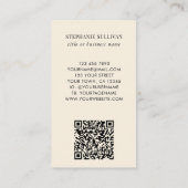 Carte de visite professionnelle QR Code Wildflower (Dos)