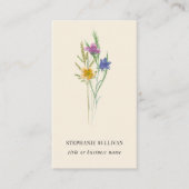 Carte de visite professionnelle QR Code Wildflower (Devant)