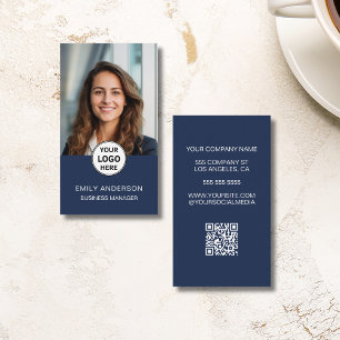Carte de visite professionnelle QR moderne et mini