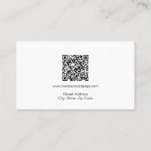 Carte de visite professionnelle recto-verso avec l (Dos)