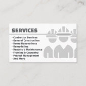 Carte de visite professionnelle rouge pour entrepr (Dos)