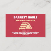 Carte de visite professionnelle rouge pour les ser (Devant)
