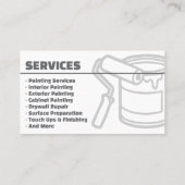 Carte de visite professionnelle rouge pour service (Dos)