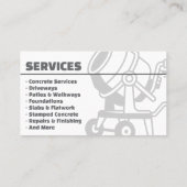 Carte de visite professionnelle sarcelle pour entr (Dos)