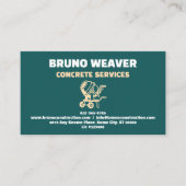Carte de visite professionnelle sarcelle pour entr (Devant)