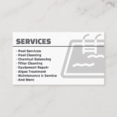 Carte de visite professionnelle sarcelle pour serv (Dos)