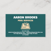 Carte de visite professionnelle sarcelle pour serv (Devant)