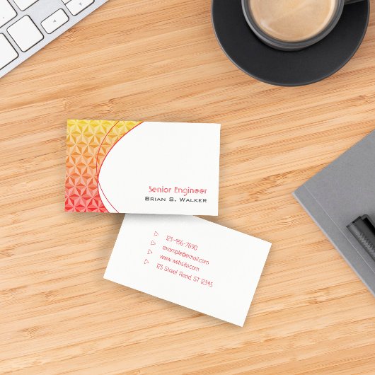 Carte de visite professionnelle simple avec dégrad