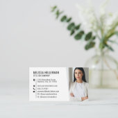 Carte de visite professionnelle simple avec logo p (Debout devant)